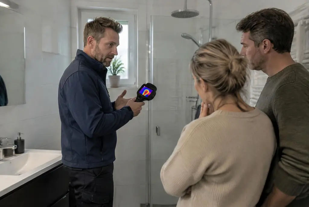 Lekdetectie Stolwijk – specialist legt bevindingen uit aan bewoner